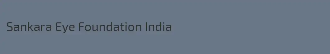 Sankara Eye Foundation India